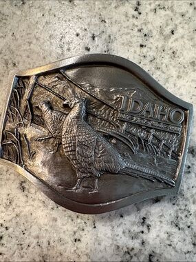 Limited edition Idaho pheasant belt buckle